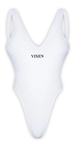 Traje De Baño Bañador Entero Swimsuit Vixen Blanco