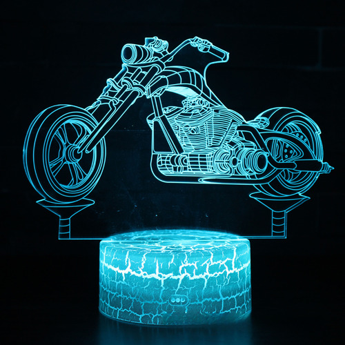 Lámpara De Mesa De Moto Harley My-280 A Control Remoto