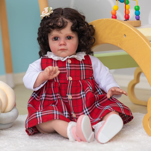 Boneca Pintada Com Acabamento De 24 Polegadas Reborn Toddler