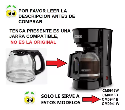 Cafetera Black and Decker 12 Tazas CM0916B