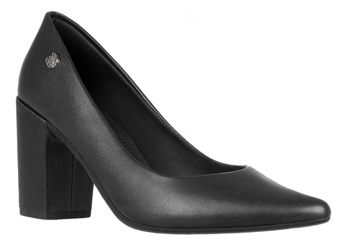 Scarpin Feminino Sapato Bico Fino Salto Alto Grosso Bloco 