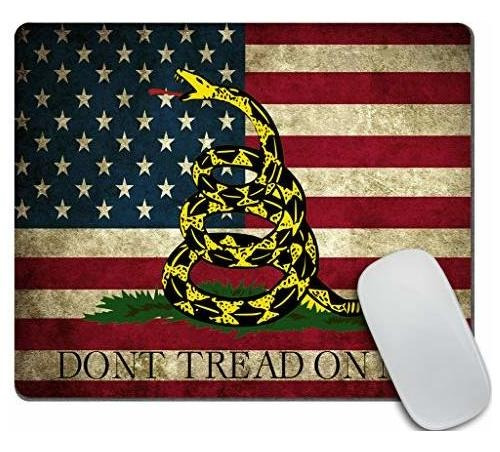 Mousepad Amcove Don't Tread On Me American Us Flag 9.5x7.9''