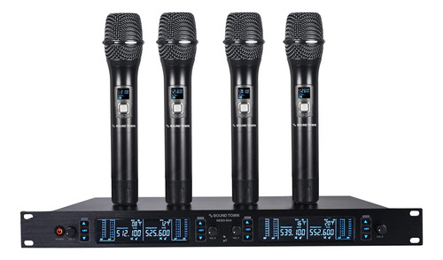 Microfono Inalambrico Uhf Ajustable Sound Town De 200 Can...