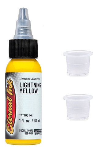 Kit Tinta Para Tatuar Eternal Ink Tattoo Tono Amarillo 1 Oz