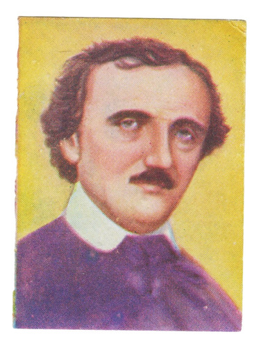 1946 Terror Figurita Edgar Allan Poe Uruguay Unica Chocolate