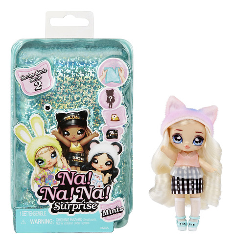 Muñeca De Moda Sorpresa 5 A 10 Cm Con Confeti Regalo Niños