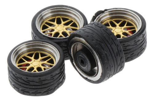 Juego De Ruedas Y Neumáticos De Coche Modelo 1:64,