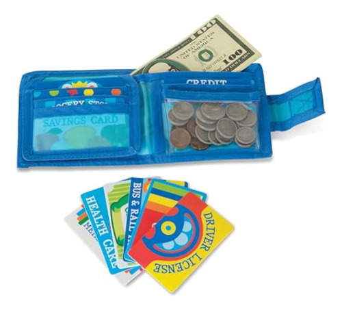 Melissa &amp; Doug Billetera De Juguete Con Dinero