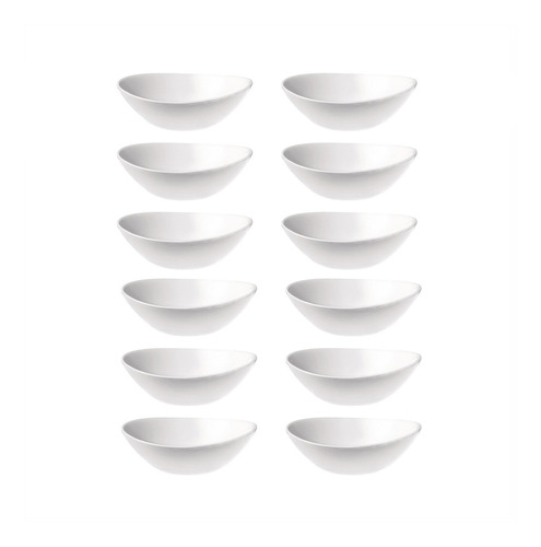 Set 12 Bowls Compoteras Vidrio Templado Aptas Microondas 