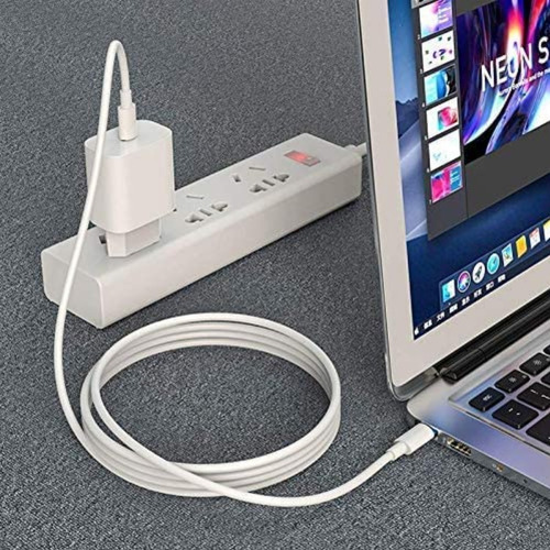 Cable Flexible Tipo C Blanco Para iPhone 15 Plus Y 15 Ultra