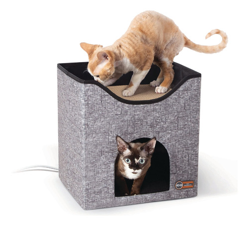 K&h Pet Products Thermo-kitty Playhouse Heated Cat House & .