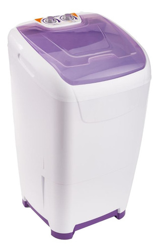 Imagen 1 de 3 de Lavarropas Semi Aut Columbia Lsc 10001 Blanco Y Violeta 10kg