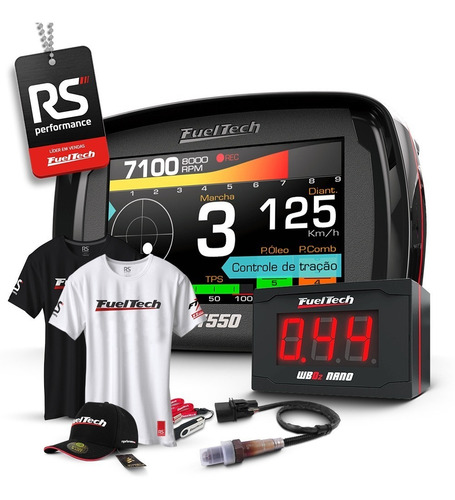Fueltech Ft550 6m Wide Band Nano Chicote 4,5m + Sonda Bosch