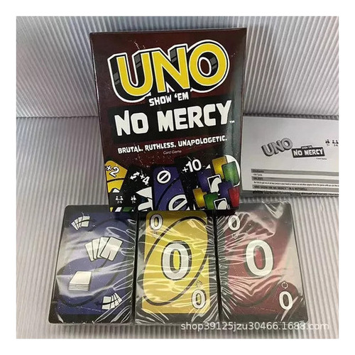 2. Juego De Cartas Uno No Mercy For Niños De 7 Años En