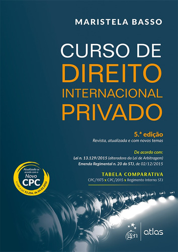 Curso De Direito Internacional Privado, De Maristela Basso. Editora Atlas - Grupo Gen, Capa Mole Em Português
