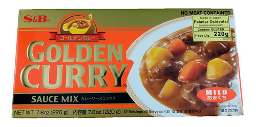 Golden Curry Amakuchi Mild Sauce Mix S&b - 220g