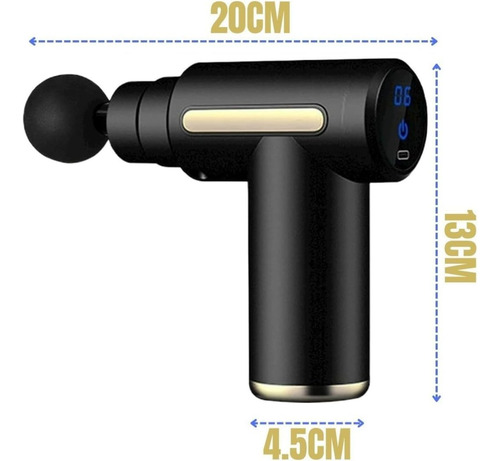 Pistola De Masaje Masajeador Muscular Eléctrico Profesional