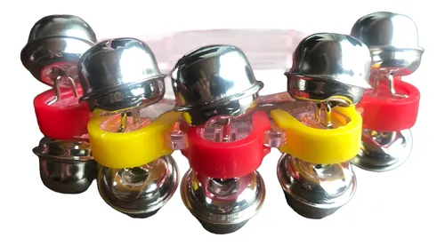 Cascabeles Instrumento Musical Niños Agitador Rosado