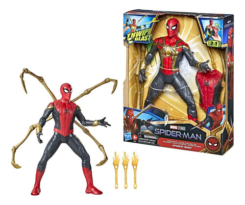 Muñeco Set Spiderman 2 En 1 Traje Integrado Marvel Hasbro