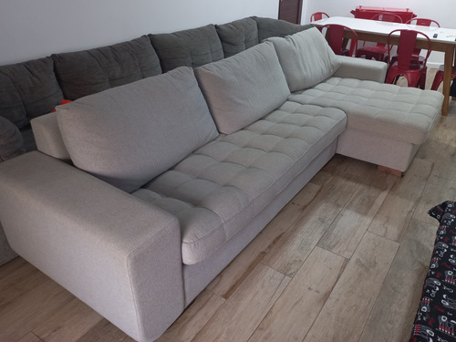 Sillón Esquinero Gris Como Nuevo