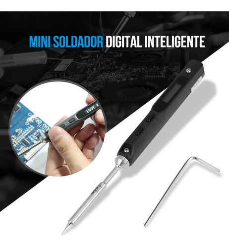 Cautín Mini Soldador Digital 65w Ts100 Kit De Soldadura 