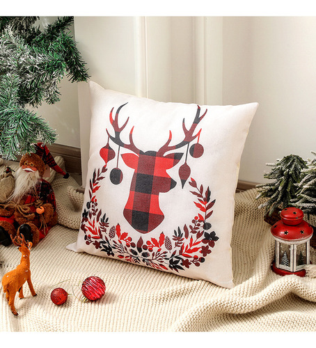4 Pcs Fundas De Almohada Para Decoración Navideña, 45 X 45
