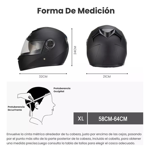 Casco Abatible Con Lente Y Gafas Polarizadas