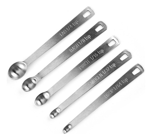Juego De Minicucharas Medidoras De Acero Inoxidable, Utensil