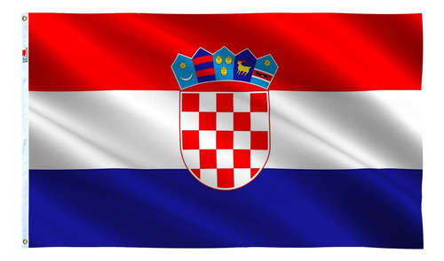 Rhungift Bandera De Croacia Grande, 3 X 5 Pies, Moderada En 