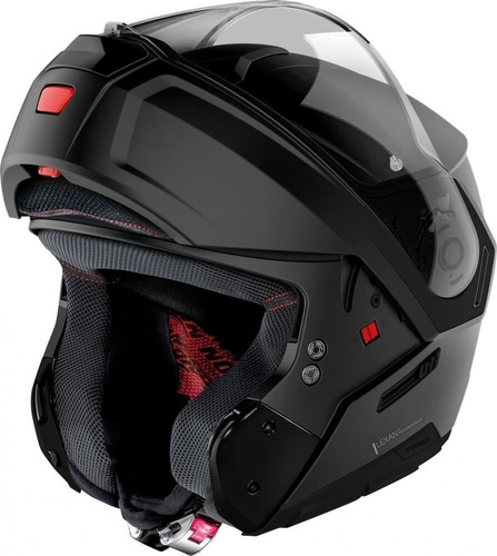 Imagen 3 de 4 de Casco Nolan N90-3 03 Classic N-com Negro Brillo Abatible