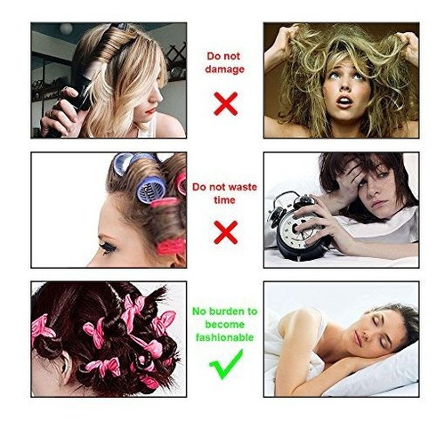 20pcs Rulos De Esponja De Espuma Flexible Para El Cabello