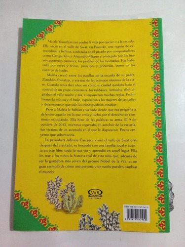 Imagen 2 de 2 de Malala La Niña Que Quería Ir A La Escuela Carranca V&r 2017