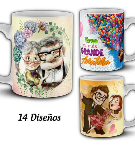 Plantillas Sublimar Tazas Up Película Amor Editables Previas | Meses