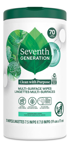 Seventh Generation Garden Mint - Toallitas Multisuperficie,.