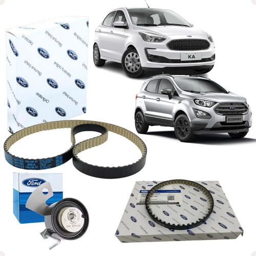Kit Correia Dentada E Tensor Original Ka Ecosport 1.5 Dragon