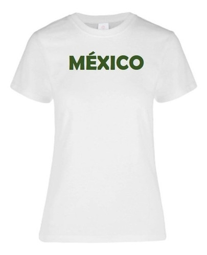 Playera Mexico Mundial Casual Seleccion Mexicana Futbol Dama