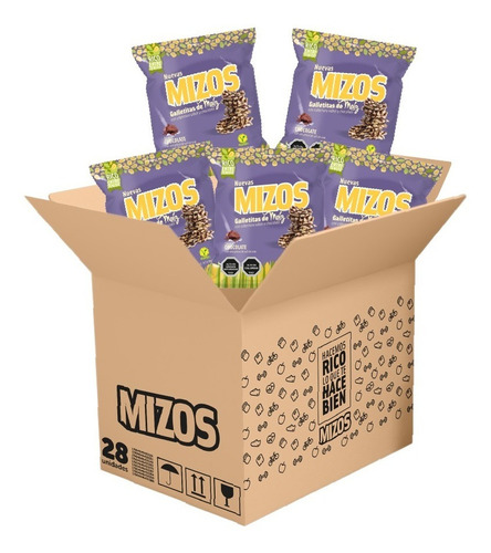 Galleta Mizos Maíz Chocolate 20 Gr. - 28 Uds.