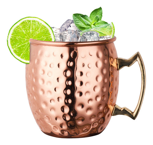 Moscow Mule - Tazas De Cobre (530 Ml, Acero Inoxidable, Cobr