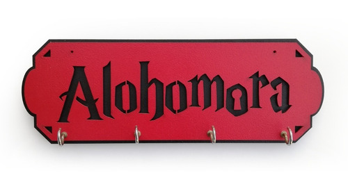 Cuelga Llaves Harry Potter Alohomora Porta Madera Vofi.arg