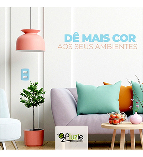Interruptor Paralelo Three Way + Tomada 20a Modular Rosa