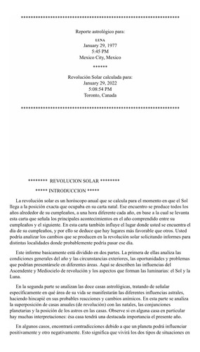 Imagen 2 de 10 de Retorno Solar, Personalizado
