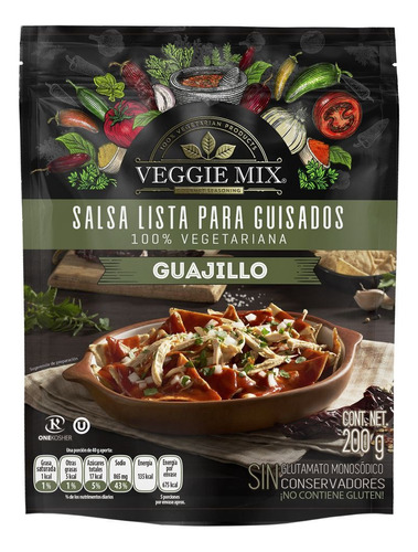 Veggie Mix · Salsa Para Guisado Guajillo 200g