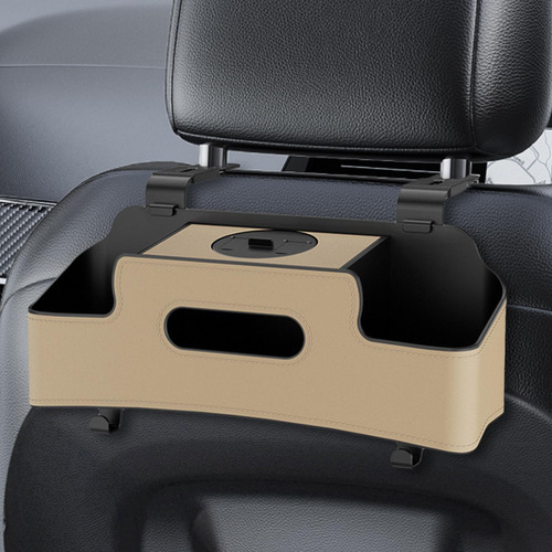 Organizador Del Respaldo Del Asiento, Porta Pañuelos Beige