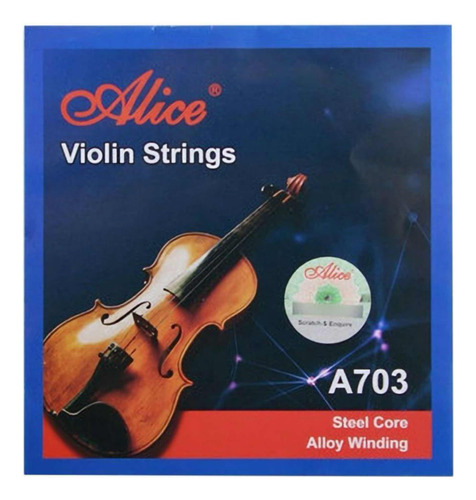 Cuerdas Para Violín Marca Alice A703