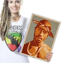 Comprar Tupac Shakur Poster Quadro Placa Old Rap E Hip Hop A3 12