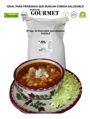 Sazonador Para Preparar Pozole 25k Con Especias Kosher