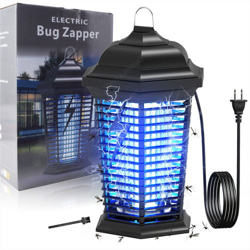 4000v Lámpara Mata Mosquitos Ipx4 Impermeable 20w 2m Cable