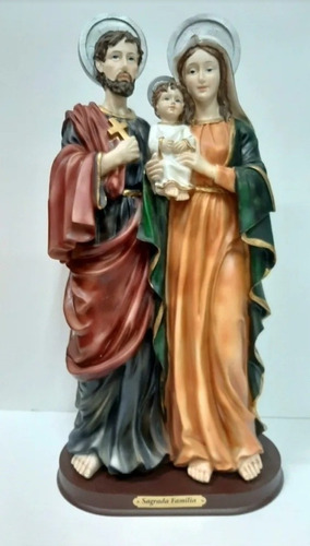 Estatua De La Sagrada Familia - 60 Cm - Resina Poliéster 