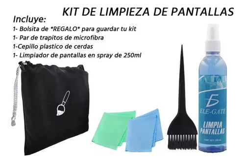 LIQUIDO LIMPIA PANTALLA LCD LED CON PAÑO DE MICROFIBRA DE 1/4