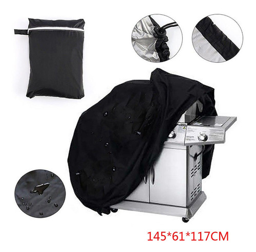 Imagen 2 de 6 de Funda Para Barbacoa Extra Grande, Resistente Al Agua, Lluvia